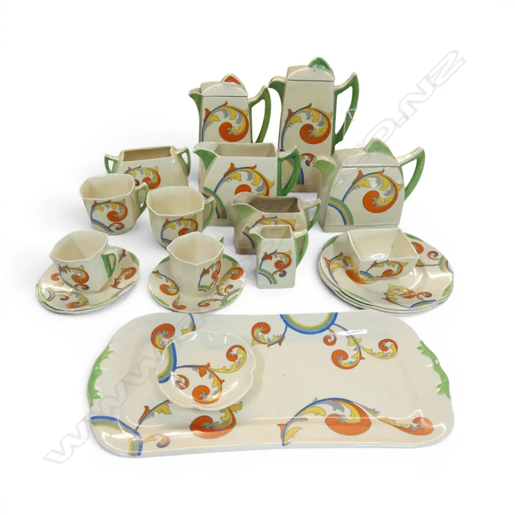 COLLECTION OF ROYAL DOULTON TEA & COFFEE SERVICE JUWEEN PAT Image 1++