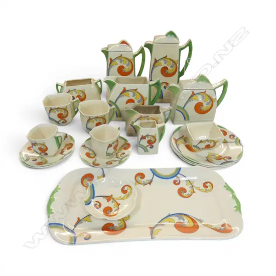 COLLECTION OF ROYAL DOULTON TEA & COFFEE SERVICE JUWEEN PAT