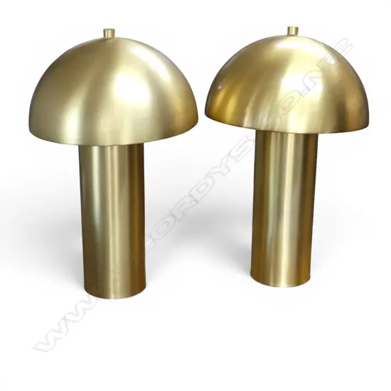 PR FREEDOM FURNITURE GOLD METAL TABLE LAMPS H.620mm some tarnish to top