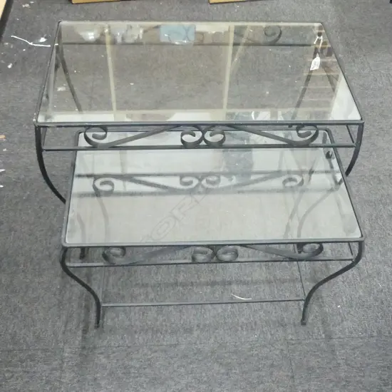 2 NESTING SIDE TABLES W.620mm