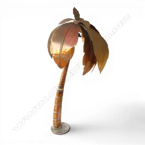 BRASS PALM TREE LIGHT H.1500mm