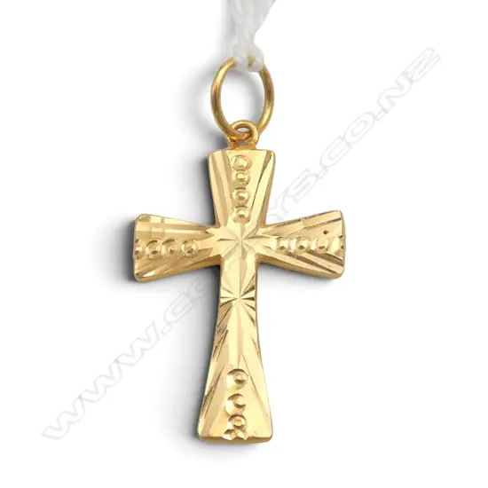 15CT GOLD CROSS PENDANT  1.6GMS