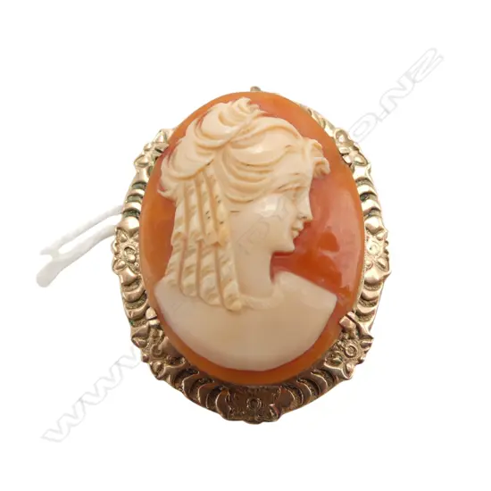 9ct CAMEO PENDANT 4.93gms