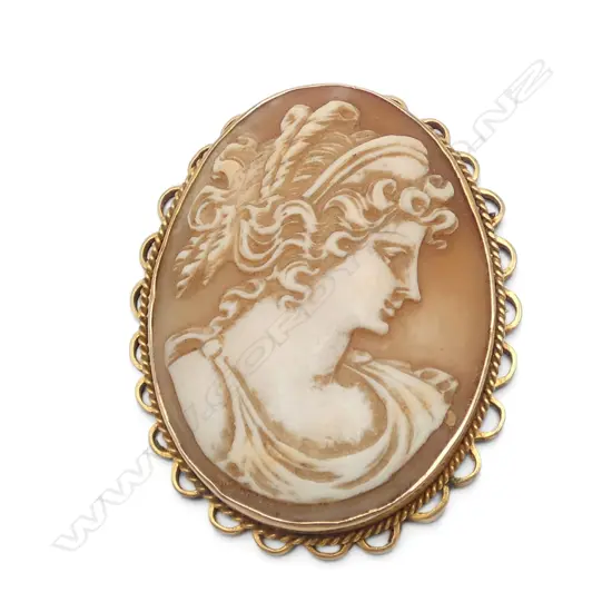 9ct CAMEO 45x35mm 11gms
