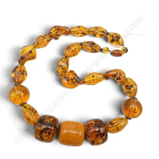 AMBER NECKLACE L.310mm