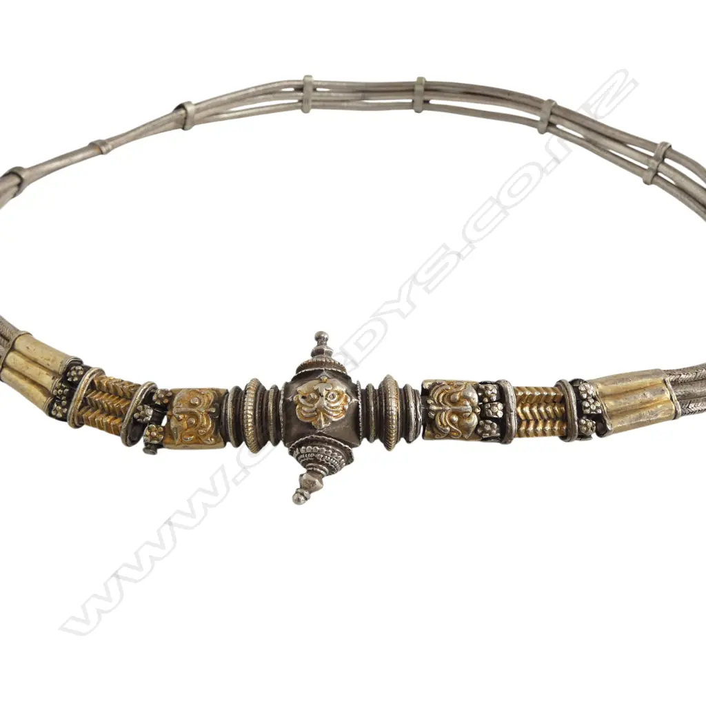 VINTAGE INDIAN SILVER BELT, 333gm, testing as 93-95% proof Image 1++