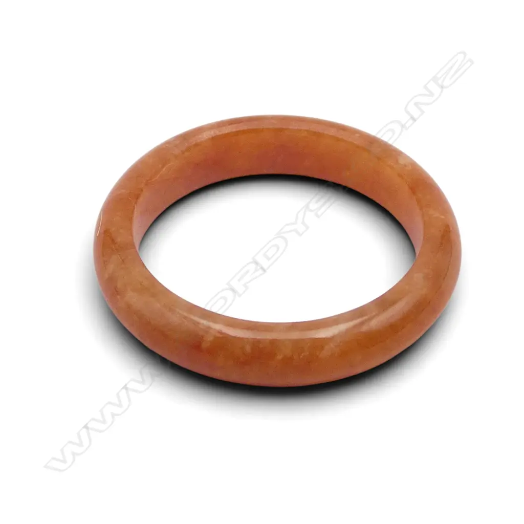 RED JADEITE BAND RING internal diameter 18mm Image 1++