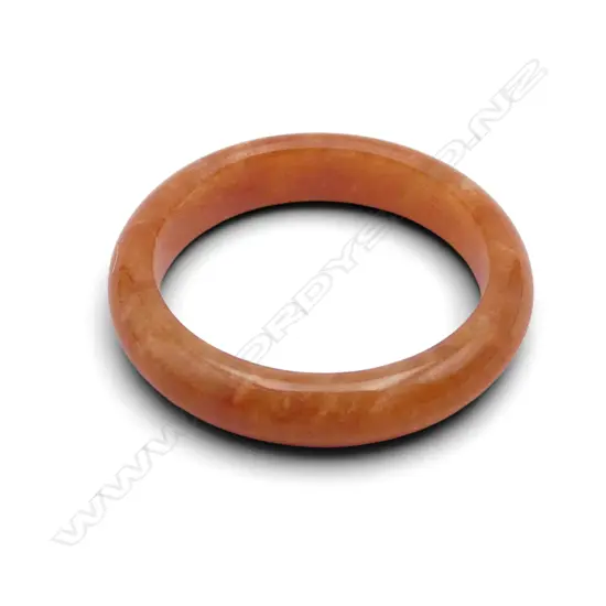 RED JADEITE BAND RING internal diameter 18mm