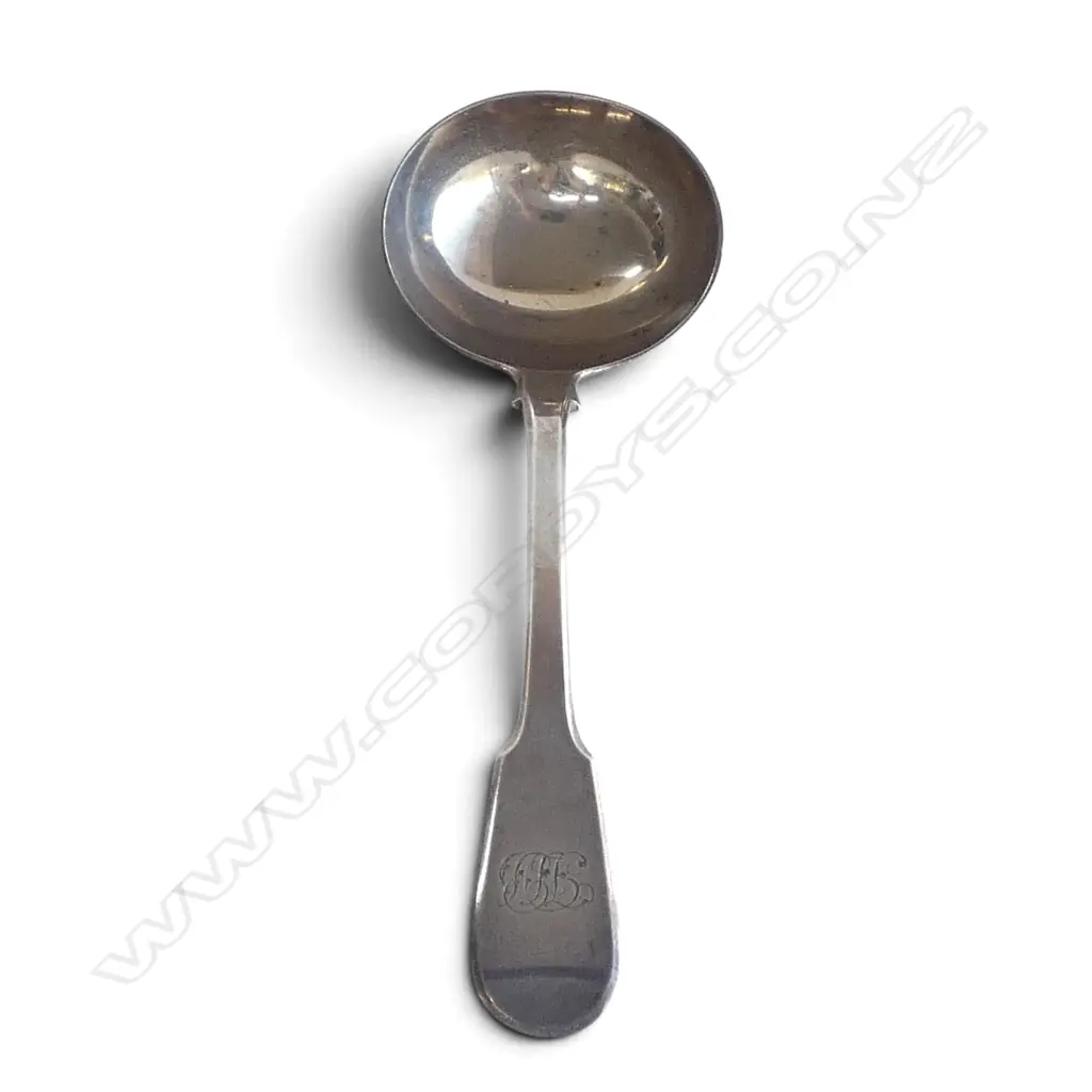 STG SILVER LADLE, William Eley I & William Fearn LONDON 1816 61gms Image 1++