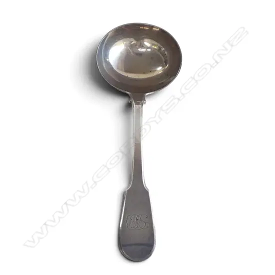 STG SILVER LADLE, William Eley I & William Fearn LONDON 1816 61gms