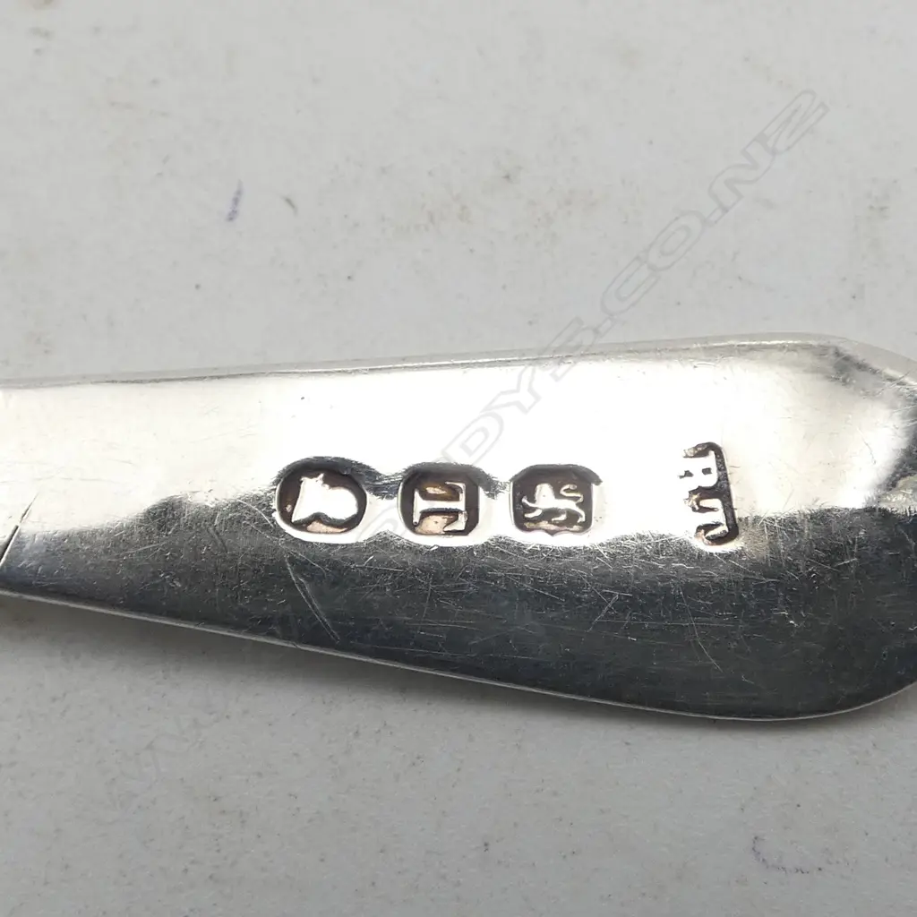 S/SILVER GEORGIAN BERRY SPOON LONDON 1814 MAKER RICHARD TURNER 18GMS Image 1++