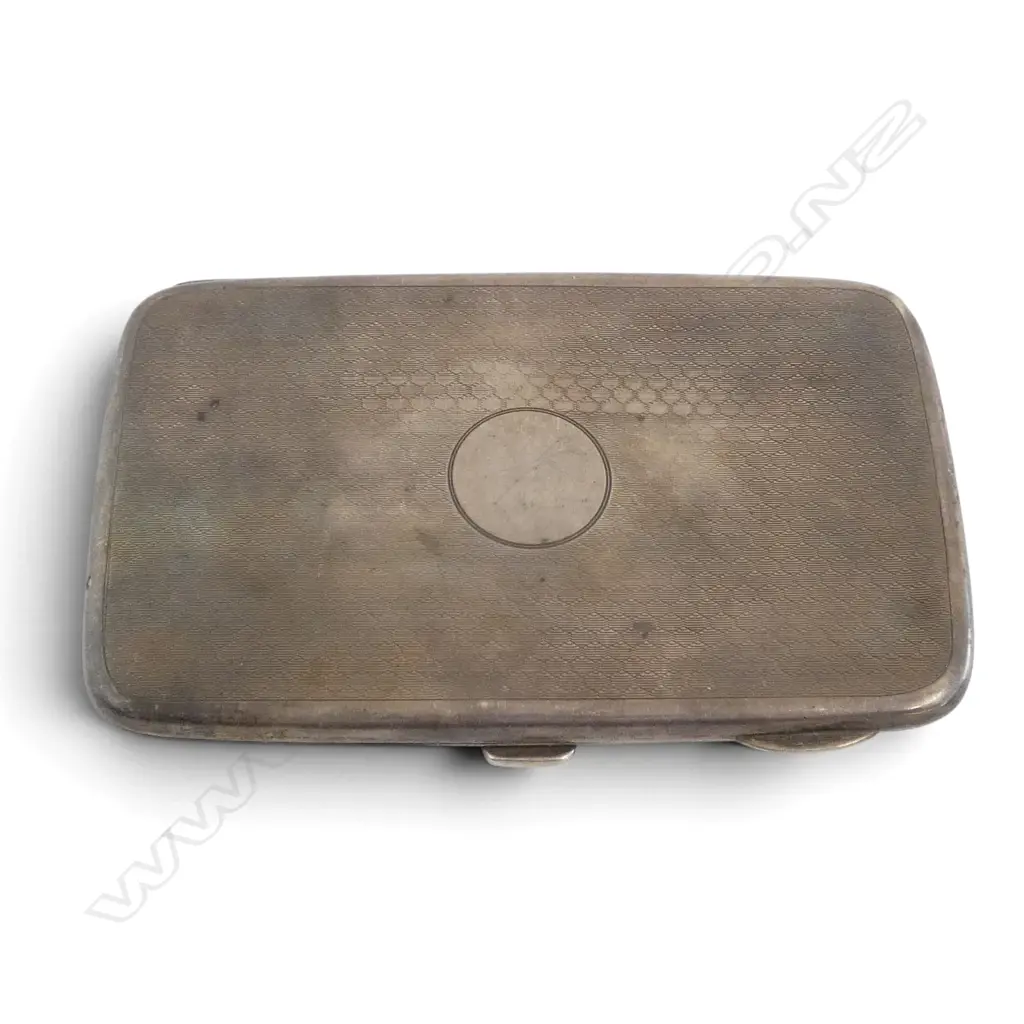 STG SILVER CIG. CASE, BIRMINGHAM 1963, 175gms SLIGHT FAULTS Image 1++