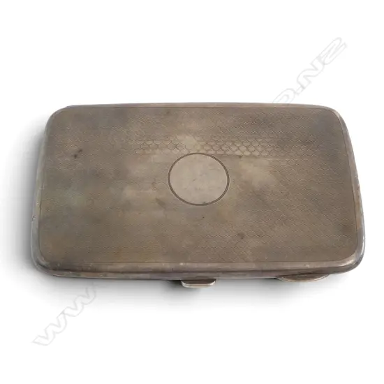 STG SILVER CIG. CASE, BIRMINGHAM 1963, 175gms SLIGHT FAULTS