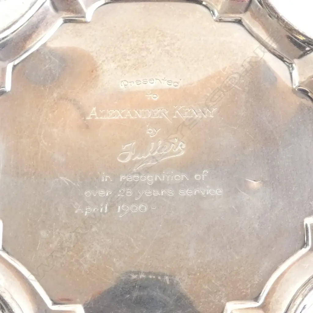 STG SILVER SALVER, LONDON 1934 150mm dia 230gms Image 1++