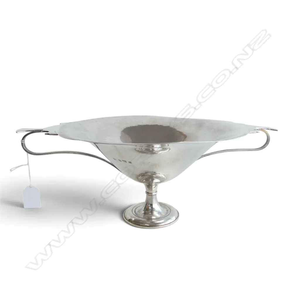 STG SILVER PEDESTAL BOWL, BIRMINGHAM 1909, 849gms Image 1++