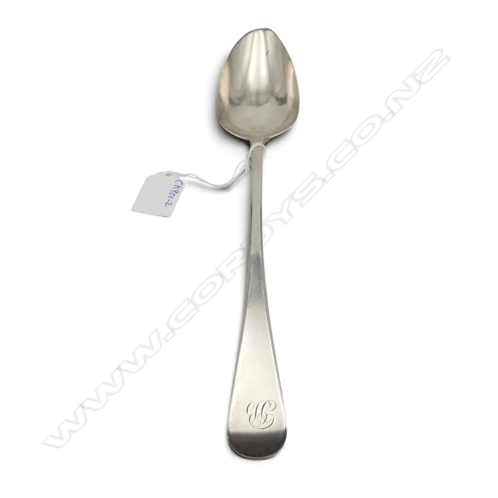GEORGW III STG PIE SILVER SPOON, LONDON 1810, 98gms Image 1++