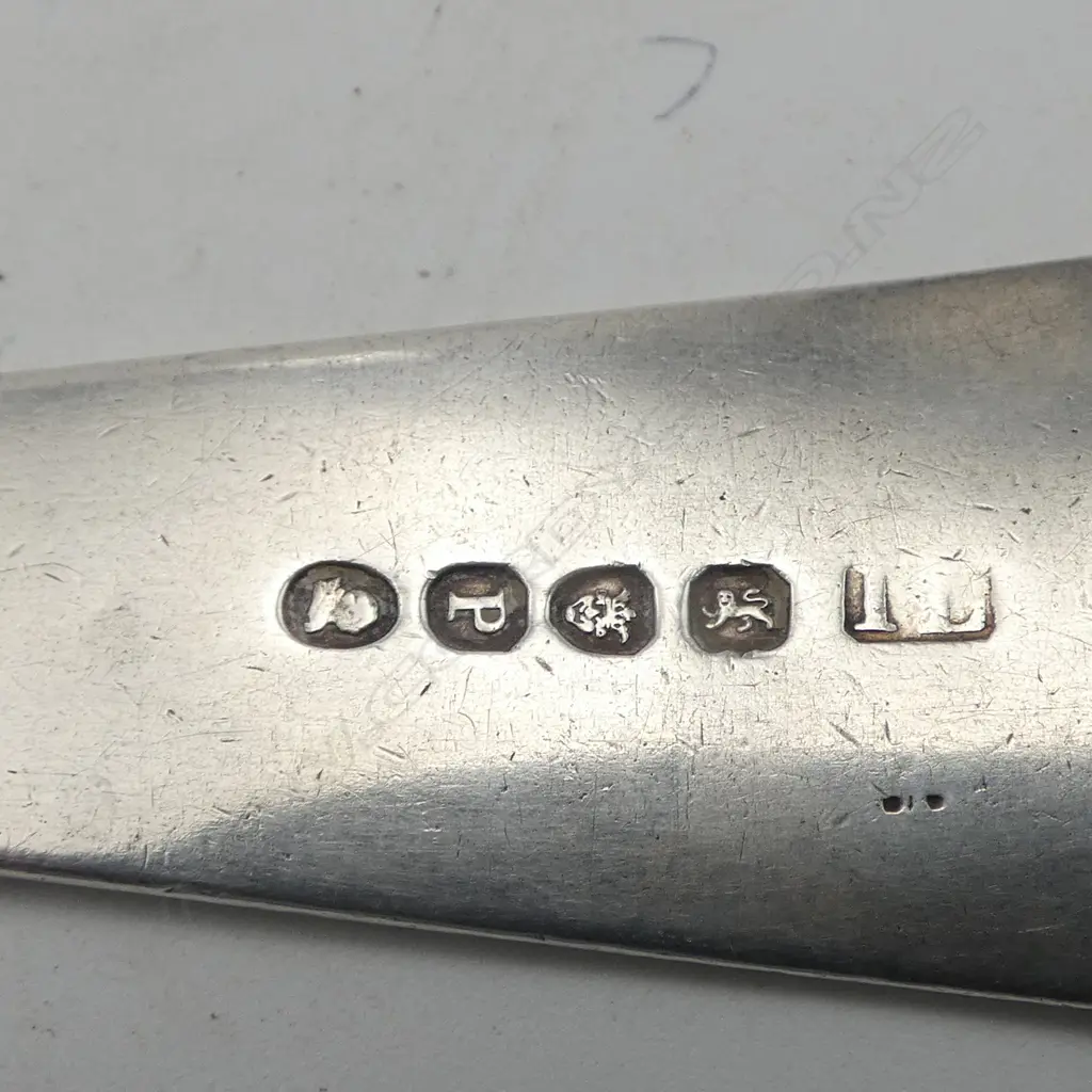 GEORGW III STG PIE SILVER SPOON, LONDON 1810, 98gms Image 1++