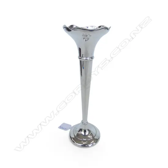 STG SILVER POSEY VASE, HARRISON & HIPWOOD, B'HAM 1916 H.255mm