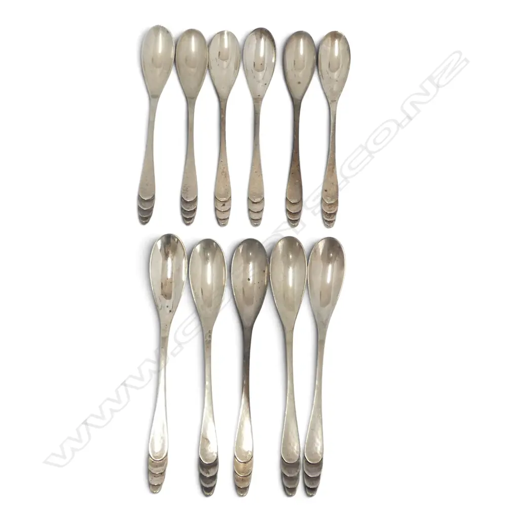 11 CONTINENTAL .850 SILVER SPOONS 128gms Image 1++