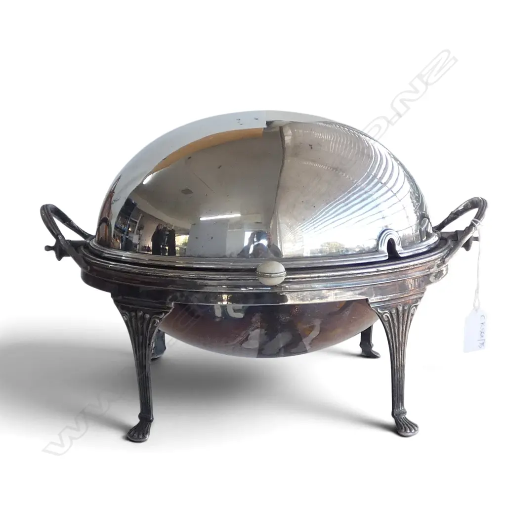 SILVER PLATE BACON WARMER W.355mm Image 1++