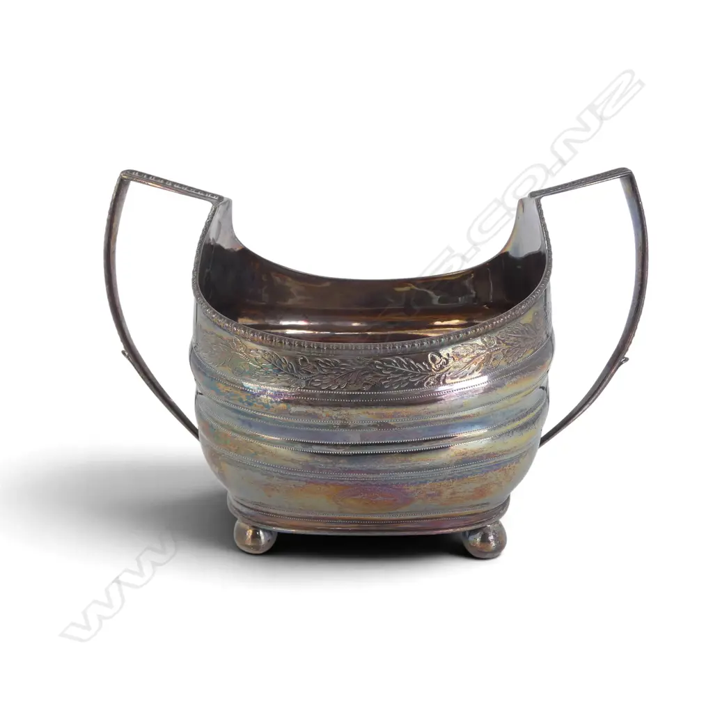 STG SILVER SUGAR BOWL, Carden Terry & Jane Williams DUBLIN 1809 293gms  Image 1++