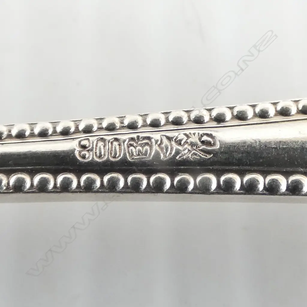 16 X 800 (80%) SILVER bead pattern CAKE FORKS 412gms Image 1++