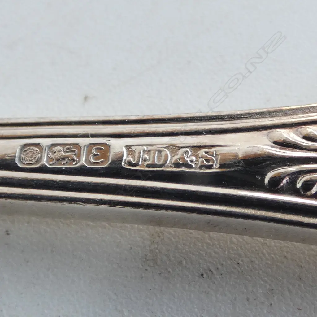 PR STG SILVER KINGS PATTERN DESSERT SPOONS, SHEFFIELD 1979 161gms Image 1++