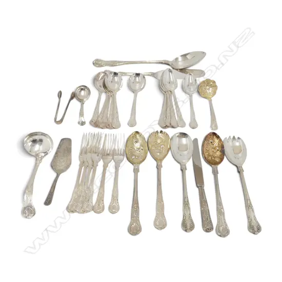 ASST. SILVERPLATED KINGS PATTERN CUTLERY