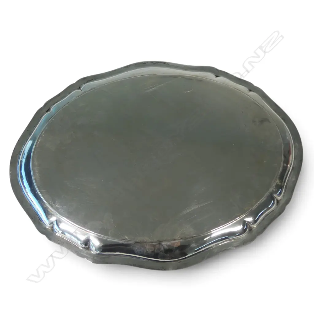 CONTINENTAL SCHELHAAS .800 SILVER TRAY, W.500mm, 1382gms Image 1++