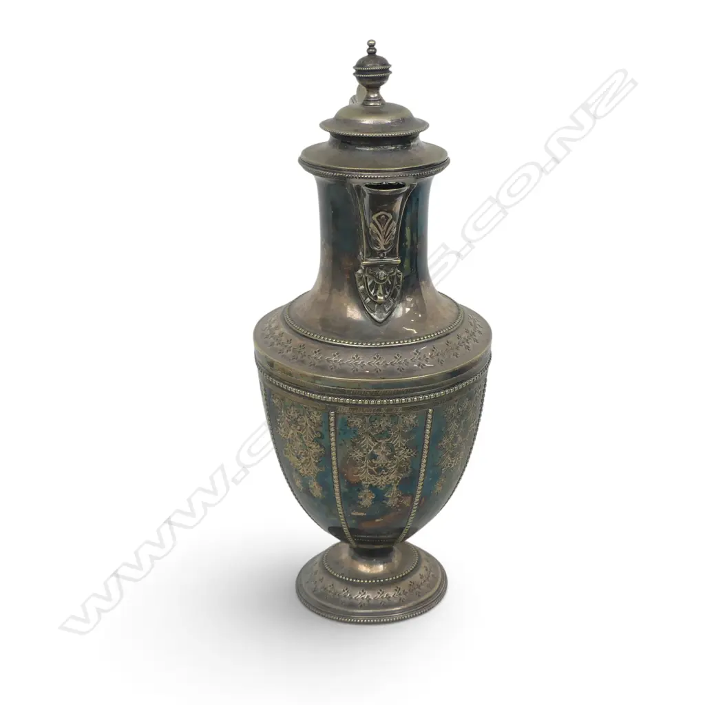 VINTAGE SHEFFIELD SILVER PLATE JUG base slight lean H.340mm FAULTS TO BASE Image 1++