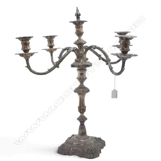 LG OLD SHEFFIELD PLATE CANDELABRA H.620mm