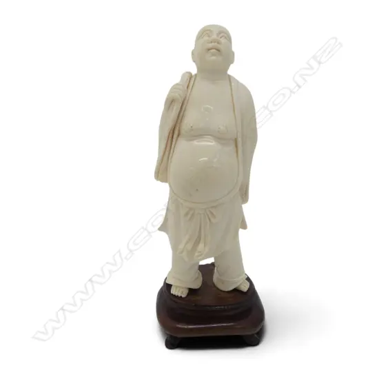 CHINESE CARVED IVORY Buddha H.190mm