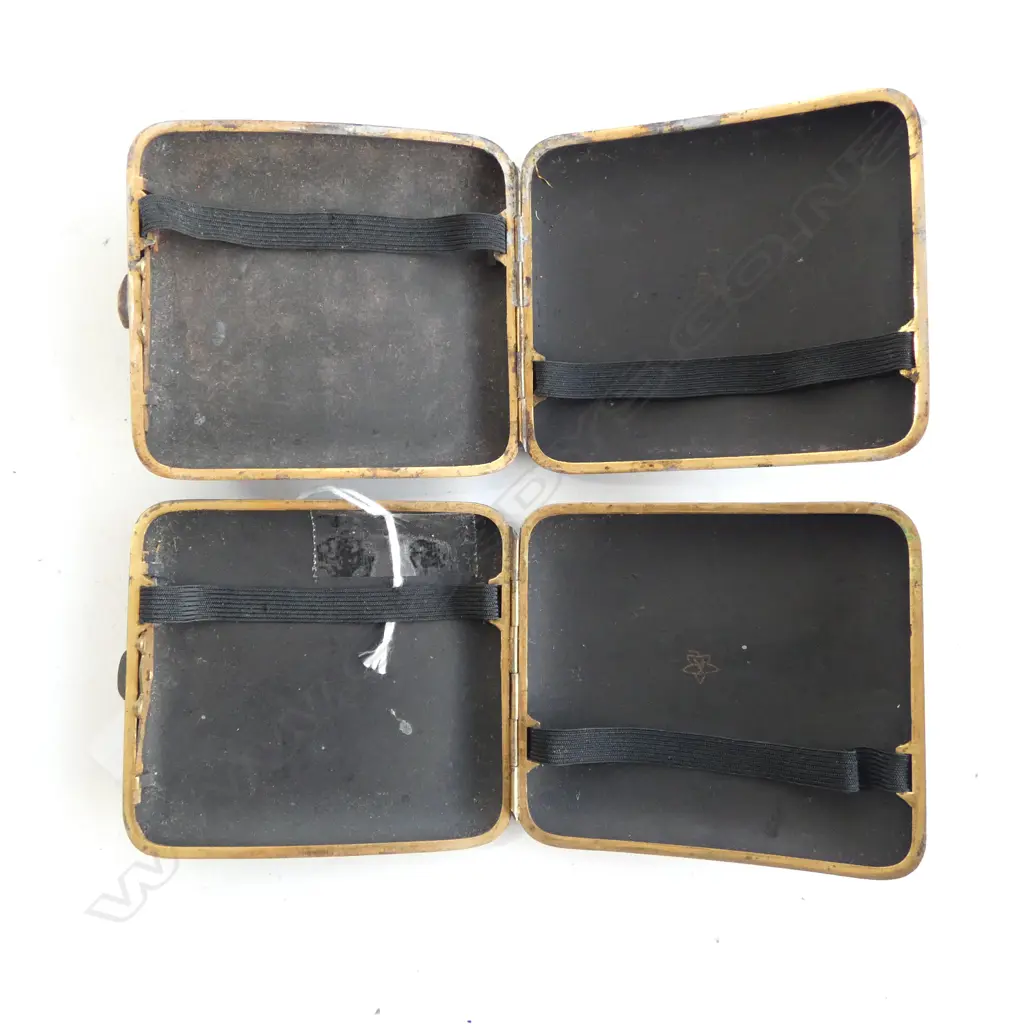 2 JAPANESE DAMASCENE CIG. CASES  Image 1++