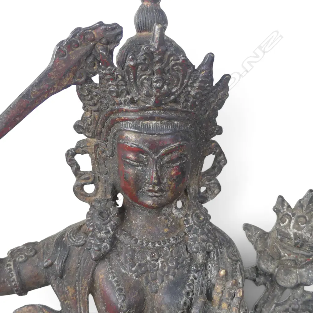 ORIENTAL GILT METAL GODDESS H.185mm Image 1++