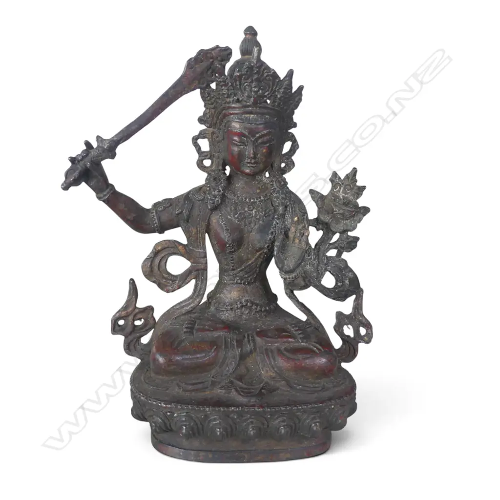 ORIENTAL GILT METAL GODDESS H.185mm Image 1++