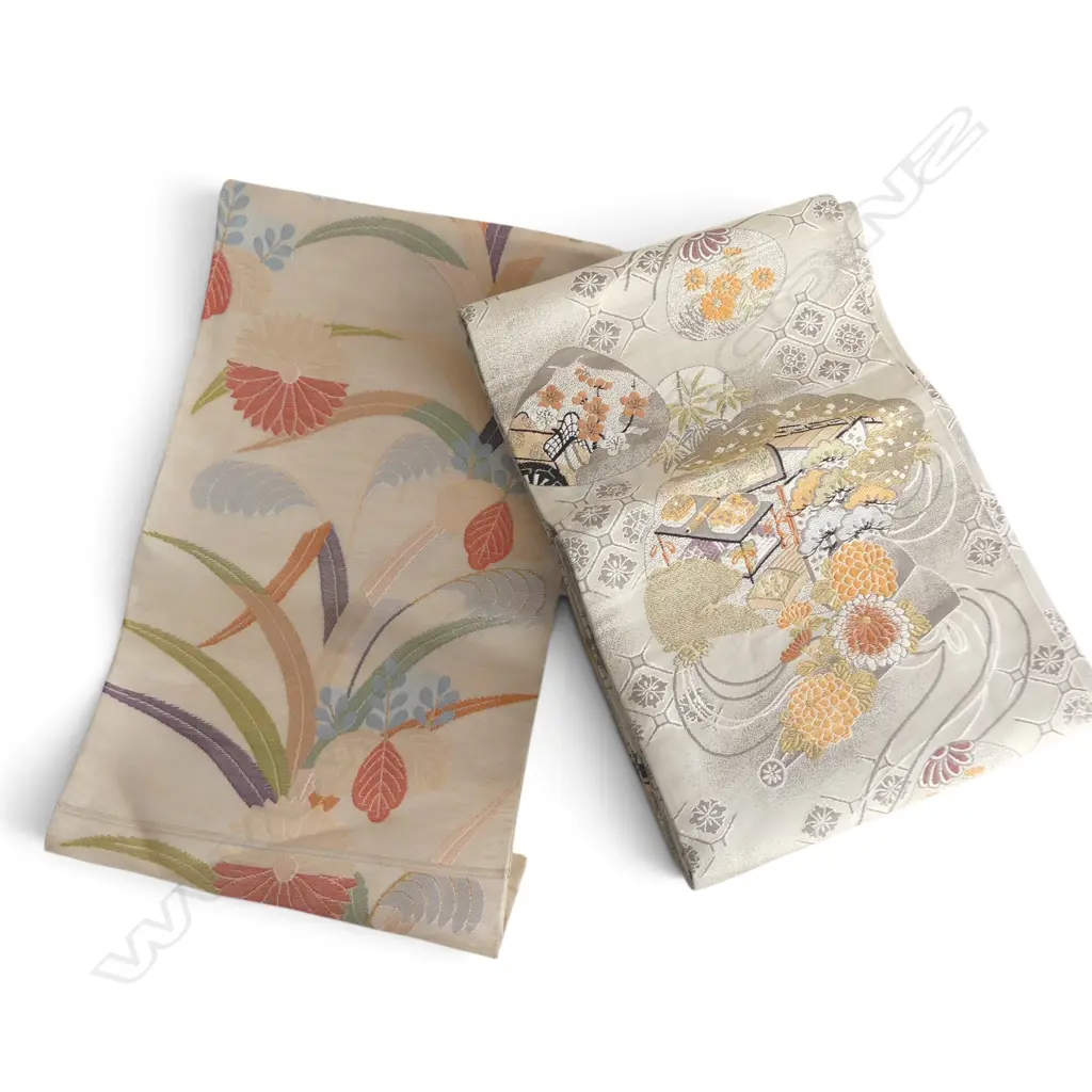 2 HAND WOVEN SILK OBE Image 1++