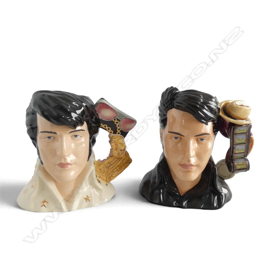 2 LARGE SIZE RD CHARACTER JUGS ELVIS H190MM Image 1++