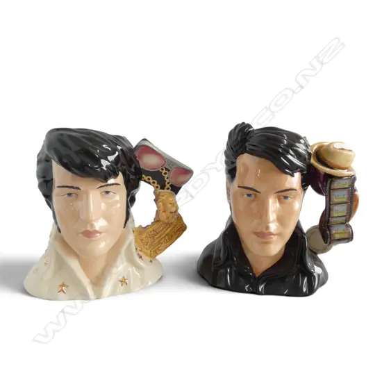 2 LARGE SIZE RD CHARACTER JUGS ELVIS H190MM