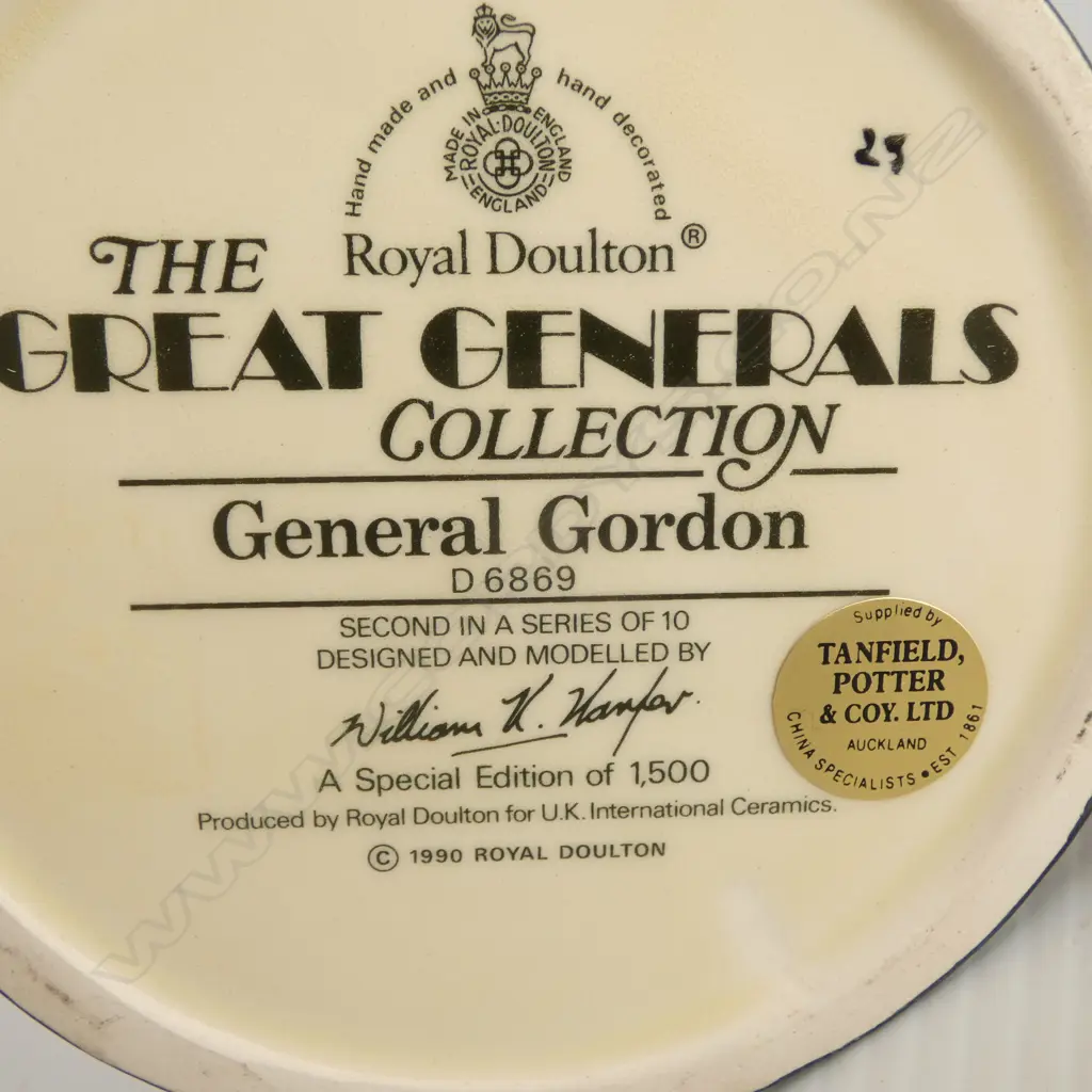 2 LARGE SIZE RD CHARACTER JUGS MONTY & GENERAL GORDON H190MM Image 1++