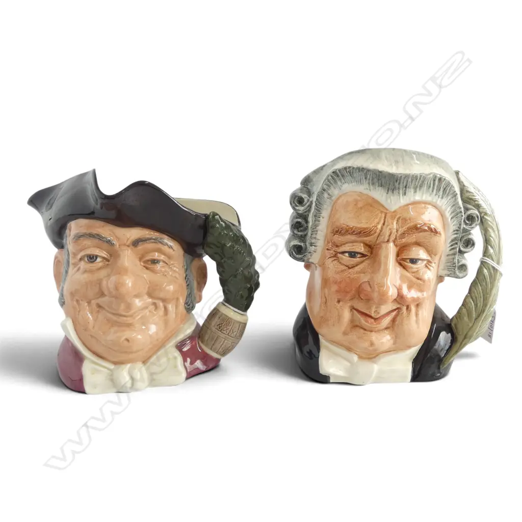 2 LARGE SIZE RD CHARACTER JUGS THE LAWYER & MINE HOST H190MM Image 1++