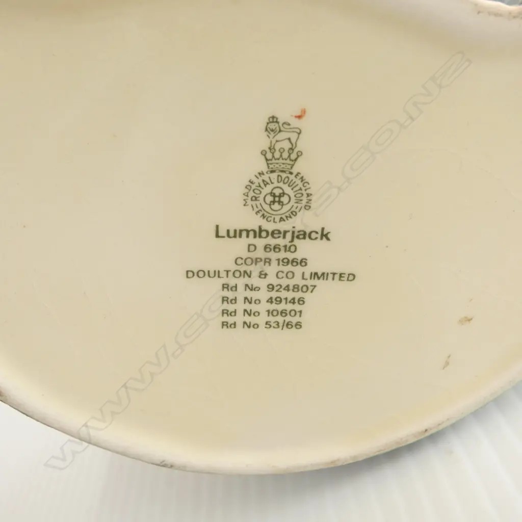2 LARGE SIZE RD CHARACTER JUGS PORTHOS & LUMBERJACK H190MM Image 1++