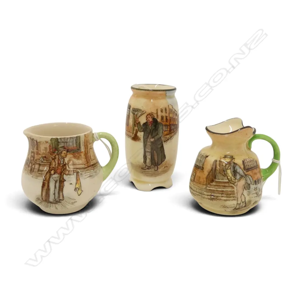 3 ROYAL DOULTON DICKENS WARE MINIATURES, H.50mm Image 1++