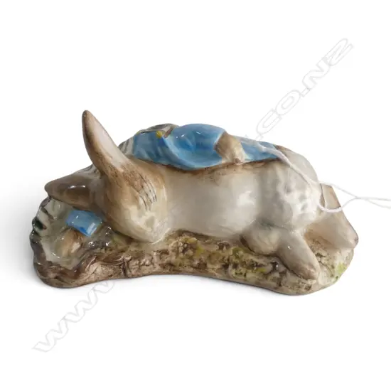 ROYAL ALBERT BEATRIX POTTER 'PETER IN THE GOOSEBERRY NET', H.80mm, brown backstamp 1989-1998