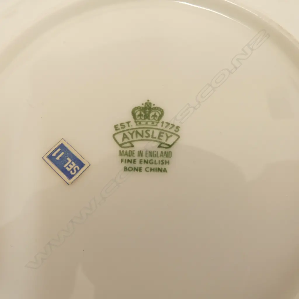 4 AYNSLEY FLORAL CUPS, SAUCERS, & PLATES  Image 1++