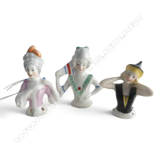 3 CHINA HALF DOLLS, H.60mm