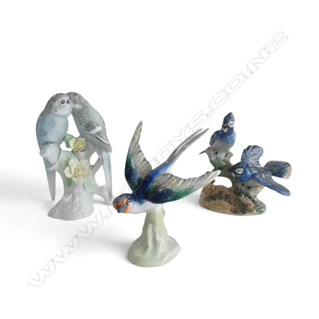3 CHINA BIRD ORNAMENTS H.160mm Image 1++
