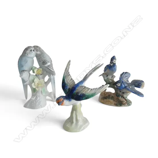 3 CHINA BIRD ORNAMENTS H.160mm