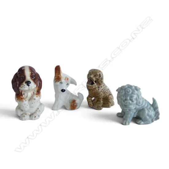 4 CHINA DOGS H.110mm