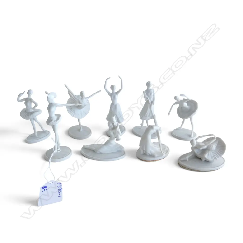 9 STUART MARK FELDMAN FINE PORCELAIN BELLERINA FIGURES H.100mm Image 1++