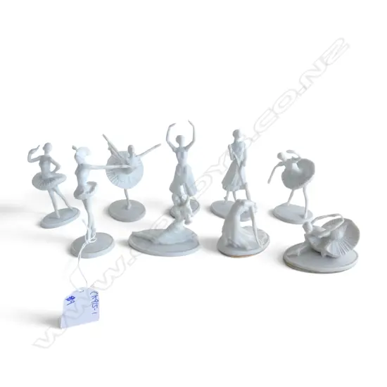 9 STUART MARK FELDMAN FINE PORCELAIN BELLERINA FIGURES H.100mm